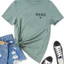 Women Maternity Nursing Shirt Funny Mama Shirt Cute Leopard Heart Graphic Tees Friendly Zip Maternity Breastfeeding Tops(XL, Green 1)