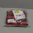 CCINEE 6pcs Christmas Chair Back Cover, Black and Red Grid Chair Slipcovers Hat Buffalo Plaid Christmas Back Covers Christmas Dining Chair Protector Elastic for Dining Room Xmas Party Table Decor