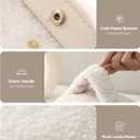 Travel Jewelry Case, 2-In-1 Small Jewelry Organizer Travel Jewelry Storage with Foldable Jewelry Roll for Earrings Rings Makeup, Travel Essentials Gifts for Women Girl,Cream White