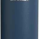 Stanley AeroLight Transit Bottle 20 oz | Locking Drink Through Lid | Leak Resistant Water Bottle or Coffee Travel Mug | Lightweight Insulated Stainless Steel | BPA-Free | Navy
