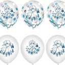 Assorted Colors Disney Frozen 2 Premium Latex Confetti Balloons - 12" (6 Pc) - Perfect Party Decoration for Enchanting Frozen-Themed Celebrations