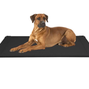 Veehoo Outdoor Elevated Dog Bed Large Sized Dogs, Large Cooling Raised Dog Cots Beds Training Platform Off Ground Hammock with Breathable Mesh, No-Slip Feet, 42"x30", Black