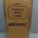 adoorn Modern Large Post Mount Mailboxes for Outside USPS Approved - Black