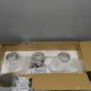 Moen DN0763BN Iso 3-Light Dual-Mount Bath Bathroom Vanity Fixture with Frosted Glass, Brushed Nickel