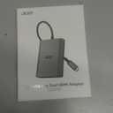 Acer USB C to Dual HDMI Adapter 4K@60Hz, 4-in-1 HDMI Splitter for Dual Monitors with 100W PD, USB 3.0, Docking Station Dual Monitor Compatible with Acer, MacBook Air/Pro, Dell XPS, HP, etc