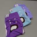 CuteBone Dog Diapers Female 3 Pack Reusable Doggy Diapers with One Suspender for Small Dogs Period BDD01S