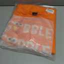 AOBUTE Womens Christmas Long Sleeve Sweatshirts Xmas Printed Casual Tops (Orange, XXL)