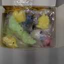 30 Packs Valentine's Day Cards with Mochi Squishy Toys, Mini Kawaii Stress Relief Squishy Toys Sets for Kids, Valentine's Day School Classroom Prizes, Valentine Exchange Gift