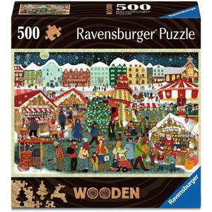 Ravensburger Christmas Market Charm  500 Piece Jigsaw Puzzle | Festive Stalls & Twinkling Lights | A Cozy Holiday Adventure