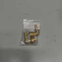 Joywayus Brass Hose Fittings 90 Degree Elbow 3/8" Barb to 1/2" NPT Male Pipe Water/Fuel/Air(Pack of 2)
