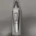 Ear and Nose Hair Trimmer Clipper - 2025 Professional Painless Eyebrow & Facial Hair Trimmer for Men Women, Battery-Operated Trimmer with IPX7 Waterproof, Dual Edge Blades for Easy Cleansing White