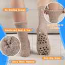 COOVAN Mens Fuzzy Socks Soft Cozy Slipper Fluffy Winter Warm Fleece Socks for Men Plush Sleeping 5 Pairs