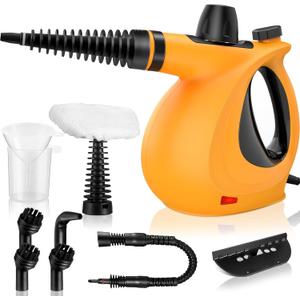 Handheld Steam Cleaner, Pressurized Multi-Surface Steam Cleaner with 11pcs Accessories, Chemical Free Multi-Purpose Steam Cleaners for Home Use, Steamer for Cleaning Floor, Tile, Windows, Couch, Grout
