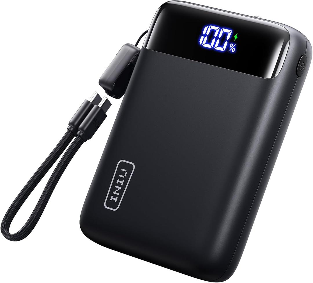 INIU Portable Charger, Smallest 22.5W 20000mAh USB C in & Out Power Bank Fast Charging, PD 3.0+QC 4.0 LED Display Phone Battery Pack Compatible with iPhone 17 16 15 14 Pro Samsung S24 Google iPad etc