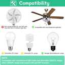 Ceiling Fan Remote Control for Harbor Breeze, Replacement for A25-TX001-R1/A25-TX005-R/A25-TX013/ZJF-RT01A, 3 Speeds & Light Dimmer, Remote with Wall Mount, 315MHz (Remote Only)