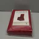 SureFit Duck Cotton Solid Dining Chair Slipcover (Claret Color) - Full Length Relaxed Fit High Back Chair Cover/Perfect for Adding Accents to Your Dining Room