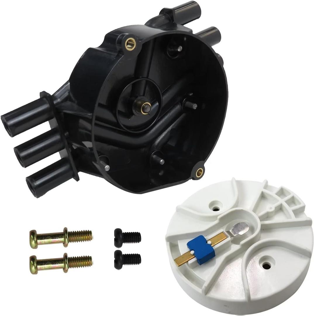 Universal Ignition Distributor Cap Rotor Kit 10452458 10452457 Fit for Comes with Screws Auto Accessorie 10452458
