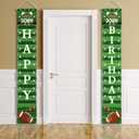 Batiyeer Football Birthday Party Decorations Sign Banner Football Bowl Sports Fan Supplies Themed Boy Porch Favors Photo Booth Props Wall Hanging(Birthday Theme)