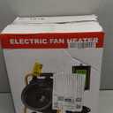 Aarcinhke Greenhouse Heater with Digital Thermostat, 1500W Electric Outdoor Heaters for Patio, Fast Heating, Overheat Protection, Dustproof Design for Grow Tent, Green House, Flower Room, Yellow-Black