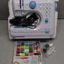 Sewing Machine for Beginners with Extension Table Portable Mini Sewing Machines Kit Supplies 12 Built-in Stitches with Needles Assorted Thread Kit Starter Kit Easiest for Adult and Kids