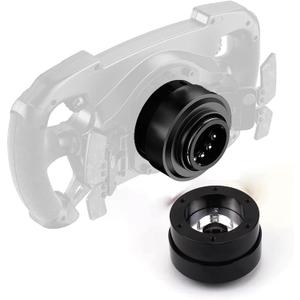Obokidlyamor Replace Quick Release Adapter Steering Wheel Replace Panel For MOZA R21/R16/R9 V2/R5/R3 Bundle Gaming Racing Wheel;70mm 6-hole steering wheel kit (Quick Release)
