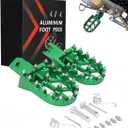 JFG RACING Dirt Bike Foot Pegs,Universal CNC Motorcycle Pit Mini Bike Pegs for KX 50 70 80 85 100 110 Tao Tao DB-X RFZ Lifan KAYO - Green