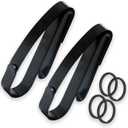 UGSHY 2 PCS Car Stainless Steel Tactical Keychain, Universal Duty Belt Doublesided Quick Release Detachable Keychain (Black), UGYSK2005BL-2PCS