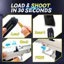 Foam Blaster Pistol Toy Gun with Shell Ejecting Safe for Kids Ages 6+ Includes 50 Soft Bullets & Goggles 32ft Shooting Range Fun Indoor Outdoor Party Game Great for Foam Dart Battles