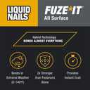 2 x Liquid Nails 56198673380 LN-2000 FuzeIt All Surface Construction Adhesive (9-Ounce) , Gray