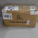 Tree Bookshelf - 6 Shelf Retro Floor Standing Bookcase, Tall Wood Book Storage Rack for CDs/Movies/Books, Utility Book Organizer Shelves for Bedroom, Living Room, Home Office, White