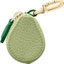 Cute Fruit Leather Bag Charm Y2K Strawberry Keychain With Zipper Backpack Kawaii Cutecore Mini Purse (One Size, Avocado)