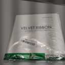 Velvet Ribbon 25 Yards Continuous Roll, Soft Fabric Craft Ribbon for Gift Wrapping, Christmas Tree Ornaments, Wedding Bows, Holiday Party Decoration (Green, 3/8 inch)