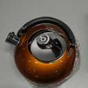 2.7 Quart (3 L) Tea Kettle, Food Grade Stainless Steel Teakettle is Best for Boiling Water, Brewing Tea, and Making Coffee (Orange)