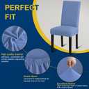 Chair Covers, Stretch Kitchen Chair Covers/Dining Room Chair Covers Set of 6, Removable Washable Dining Chair Slipcovers for Home, Hotel, Banquet