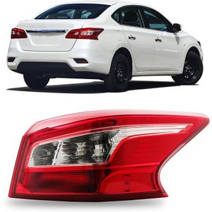 RH Passenger Side Outer Tail Light Replacement for Nissan Sentra 2016-2018 Tail Lamp 265503YU0A NI2805108