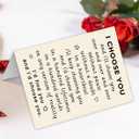 3 x I CHOOSE YOU Valentines Day Card for Him Her, Romantic Valentines Day Gifts for Husband Wife Boyfriend Girlfriend
