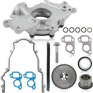 M295 Oil Pump Timing Chain Kit with Gaskets Compatible with Chevy Silverado Avalanche Suburban GMC Sierra Cadillac 4.8L 5.3L 6.0L LS1 LS2 LS3