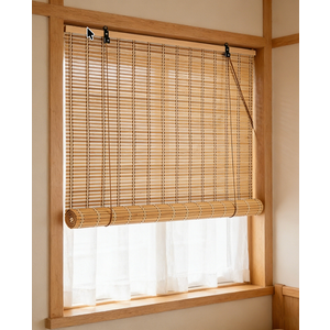 Natural Reed Curtain,Retro Reed Curtain Light Filtering Window Blinds Bamboo Roll Up Blinds For Indoor Outdoor Gazebo Garden Patio (Color : Beige, Size : 250X100CM)