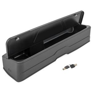 Rough Country Under Seat Storage for Chevy Silverado & GMC Sierra 1500/2500HD/3500HD Crew Cab (2019-2026) - Custom Rear Under Seat Organizer Tray with Lockable Lid