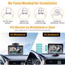 DoHonest Baby Car Camera HD 1080P - Rear-Facing Car Baby Monitor with Night Vision, Adjustable View Angle, Easy Setup, Anti-Glare Display, Safety for Kids & Infants