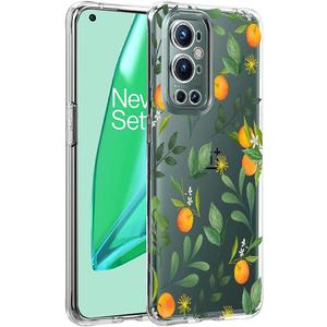 3 x Unov Case Compatible with OnePlus 9 Pro 5G Clear with Design Soft TPU Shock Absorption Slim Embossed Pattern Protective Back Cover OnePlus 9 Pro 5G Case 6.7 inch (Citrus Flavors)