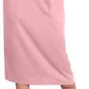 SOFIA'S CHOICE Skirts for Women High Waist Drawstring Sweat Skirt with Pockets Pink Medium (Pink, M)