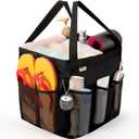 Mesh Shower Caddy Portable, Dorm Room Essentials for College Students, Large Capacity with 8 Pockets Shower Bag for Camping,Swimming,Gym,Travel