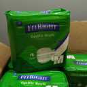 FitRight Ultra Heavy Absorbency Adult Diapers for Men & Women, Waist Size: Medium 32-44 inches, OptiFit Incontinence Disposable Briefs with Leak Protection for Seniors, 80 Count (White, M)