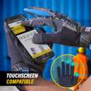 Performance Gloves, Synthetic Leather Palm, Thermoplastic Rubber Touchscreen-Compatible (2Xlarge, Blue)
