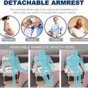 Bedside Commodes, Bedside Toilet, Commode Chair, Height Adjustable Adult Potty Chair for Seniors, Portable Toilets for Home Use, Suitable for People with Disabilities The Elderly & Others