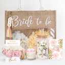 Bridal Shower Gifts for Bride to Be,Bachelorette Gifts Wedding Engagement Gift for Bride,Bridal Tote Bag Glass Cup Gift