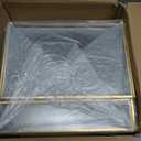 Wedding Card Box with Heart Lock, Large Metal Glass Card Box with Gold Frame for Party Reception, Wedding, Baby Showers, Birthdays, Bridal, or Graduation, 129.58.5 Inches