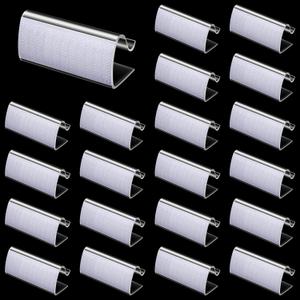 24 Pieces Table Skirting Clips Clear Tablecloth Clips for Indoor Outdoor Events Wedding Meeting Party Picnic Banquet