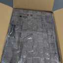 Storage Bins Baskets for Organizing with Lids, Storage Baskets for Shelves Stackable Woven Basket, Gift Small Basket Storage Cubes, Decorative Wicker Basket with Built-in Handles (5 Pack, Brown)